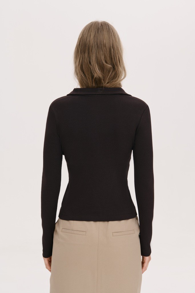 МІНІМАЛІСТИЧНИЙ ЛОНГСЛІВ-ПОЛО 1212-2 зображення 1